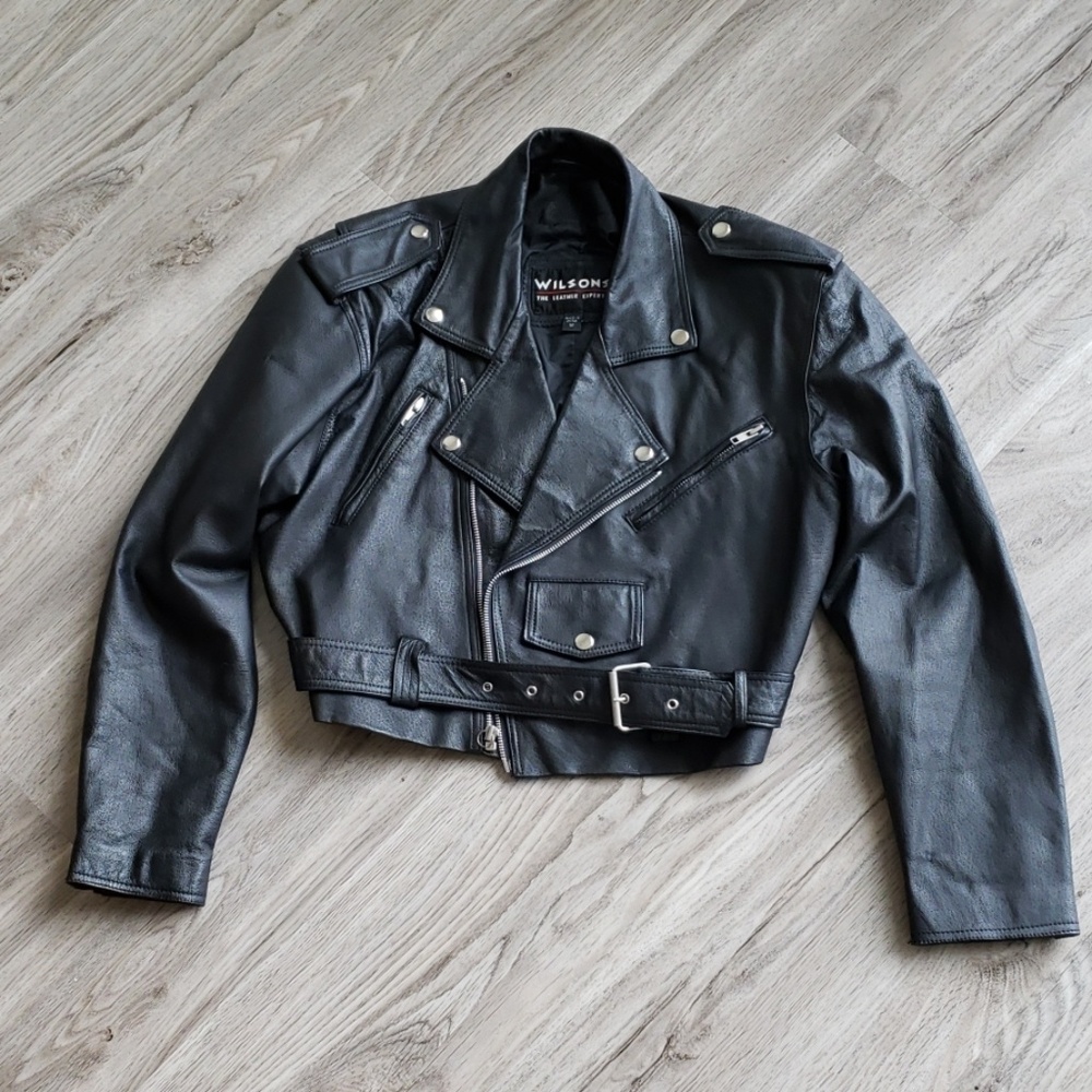 Vintage Wilson Leather biker jacket